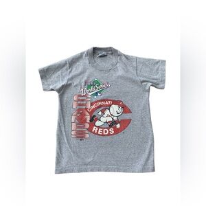 Vintage Single Stitch 1990 Cincinnati Red World Series Champs Kid’s Graphic Tee